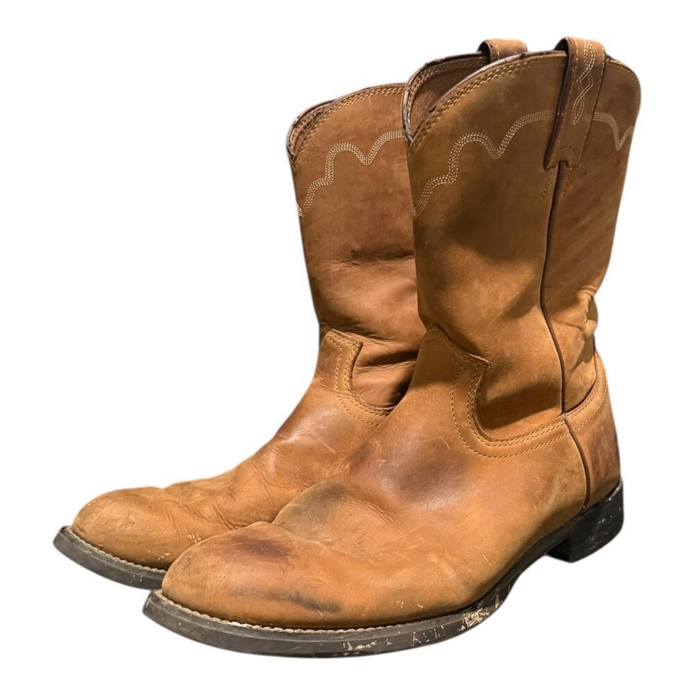 Justin Boots 3902 Men’s Size 11 D Jeb Round Toe Western Cowboy Boots Mid Calf